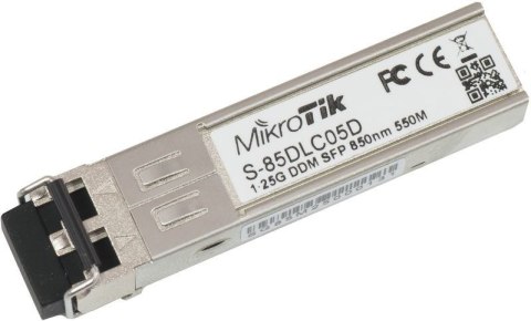 Wkładka SFP Mikrotik S-85DLC05D 1.25G Dual LC UPC MM 550m Wkładka SFP Mikrotik S-85DLC05D 1.25G Dual LC UPC MM 550m