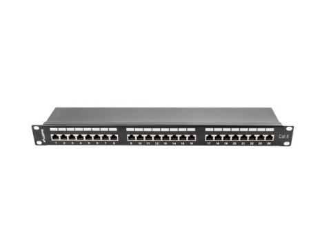 Patch panel Lanberg PPS6-1024-B (1U; kat. 6; 24xRJ-45) Patch panel Lanberg PPS6-1024-B (1U; kat. 6; 24xRJ-45)