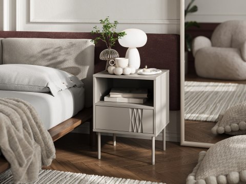 Szafka nocna 2szt TRESSE 44x40x53 kaszmir mat Szafka nocna 2szt TRESSE 44x40x53 kaszmir mat
