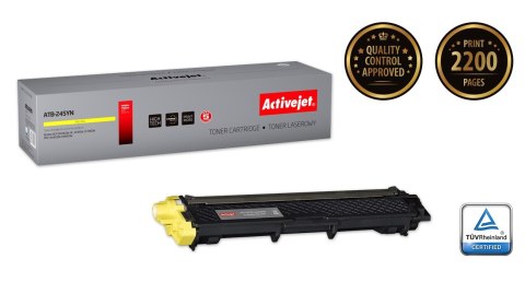 Activejet ATB-245YN Toner (zamiennik Brother TN-245Y; Supreme; 2200 stron; żółty) Activejet ATB-245YN Toner (zamiennik Brother TN-245Y; Supreme; 2200 stron; żółty)