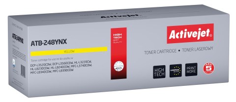 Activejet ATB-248YNX Toner (zamiennik Brother TN248XLY; Supreme; 2300 stron; żółty) Activejet ATB-248YNX Toner (zamiennik Brother TN248XLY; Supreme; 2300 stron; żółty)