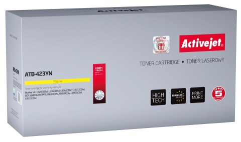 Activejet ATB-423YN Toner (zamiennik Brother TN-423Y; Supreme; 4000 stron; żółty) Activejet ATB-423YN Toner (zamiennik Brother TN-423Y; Supreme; 4000 stron; żółty)
