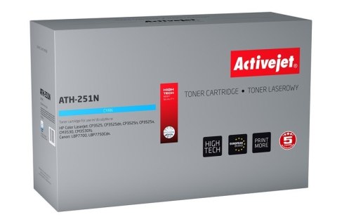 Activejet ATH-251N Toner (zamiennik HP 504A CE251A, Canon CRG-723C; Supreme; 7000 stron; niebieski) Activejet ATH-251N Toner (zamiennik HP 504A CE251A, Canon CRG-723C; Supreme; 7000 stron; niebieski)