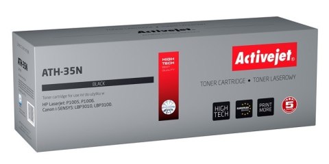 Activejet ATH-35N Toner (zamiennik HP 35A CB435A, Canon CRG-712; Supreme; 1800 stron; czarny) Activejet ATH-35N Toner (zamiennik HP 35A CB435A, Canon CRG-712; Supreme; 1800 stron; czarny)