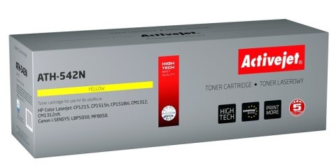 Activejet ATH-542N Toner (zamiennik HP 125A CB542A, Canon CRG-716Y; Supreme; 1600 stron; żółty) Activejet ATH-542N Toner (zamiennik HP 125A CB542A, Canon CRG-716Y; Supreme; 1600 stron; żółty)